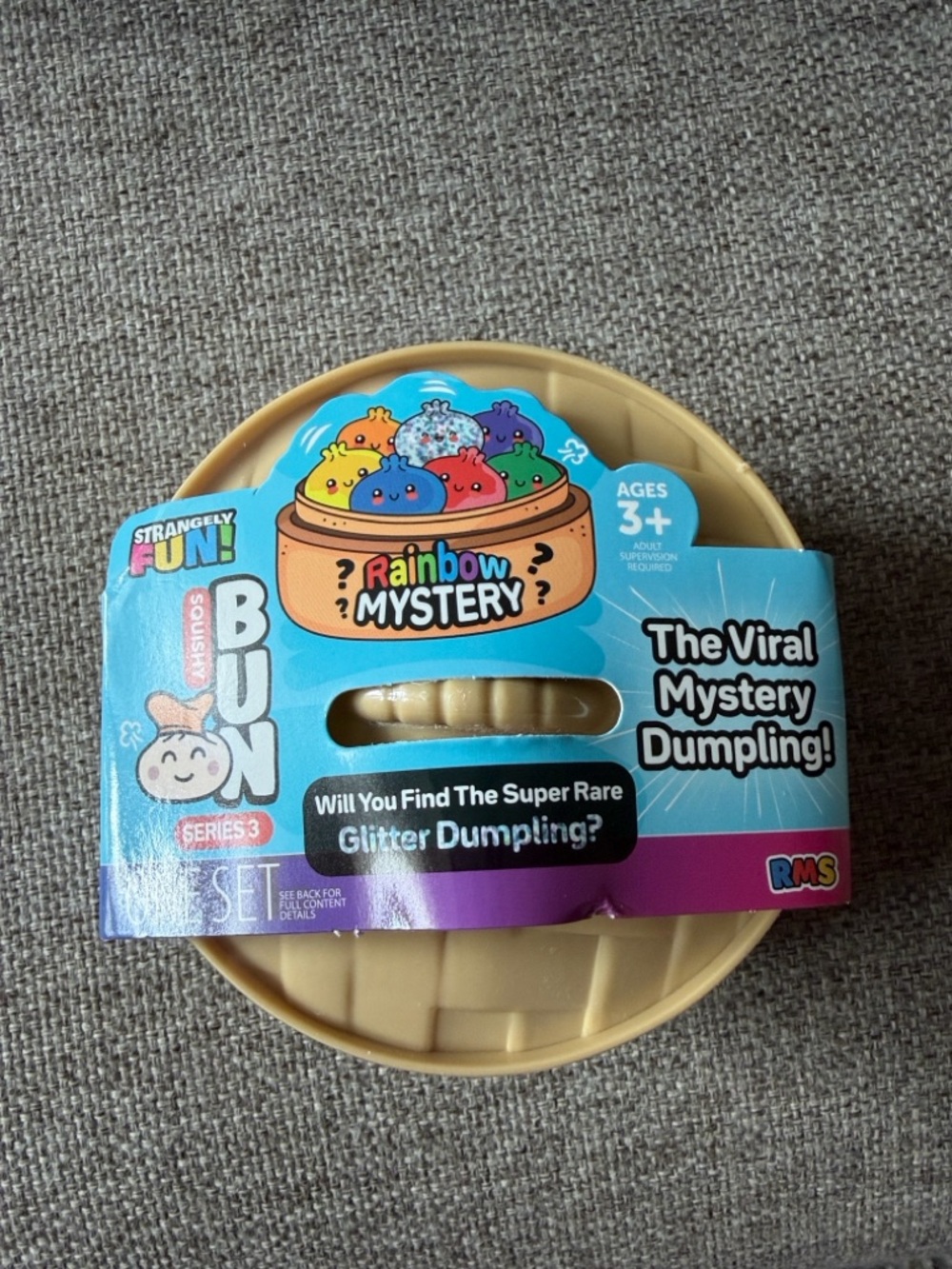 Rainbow Mystery Viral Dumpling Toy - Beige Collectible Surprise